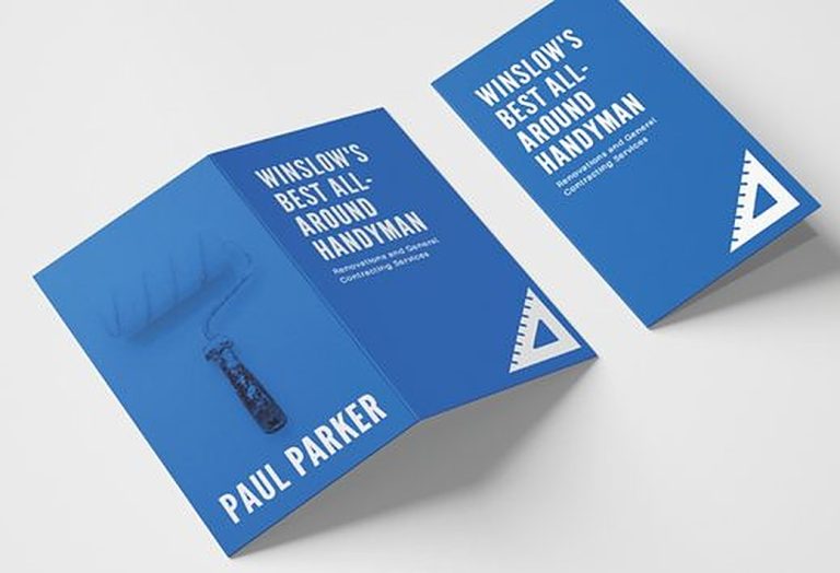 Folded Business Cards
