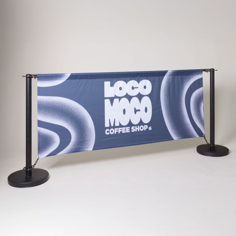 Café Barriers printed by Bumble Print
