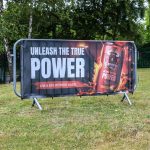Crowd Barrier Covers printed by Bumble Print