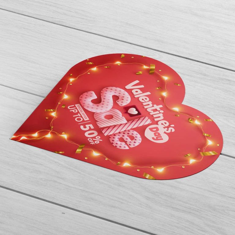 Custom Shape Flyers printed by Bumble Print