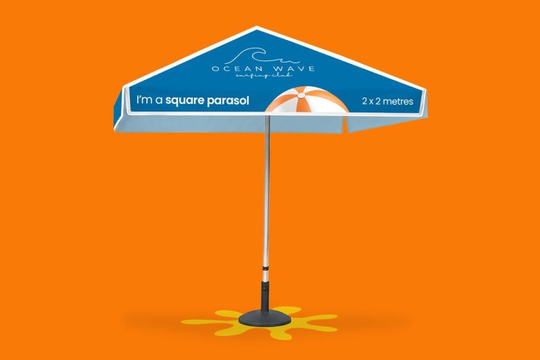 Square Parasols printed by Bumble Print