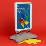 Whirlwind Pavement Signs printed by Bumble Print
