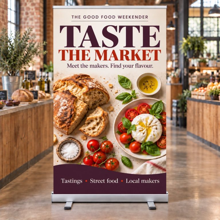 Wide Roller Banners printed by Bumble Print