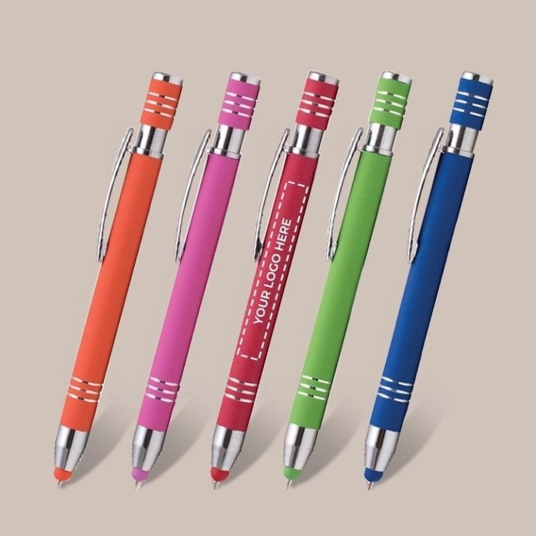 Printed Aluminium Soft Touch Stylus Pen
