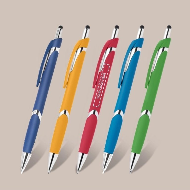 Printed Slim Soft Touch Stylus Pen