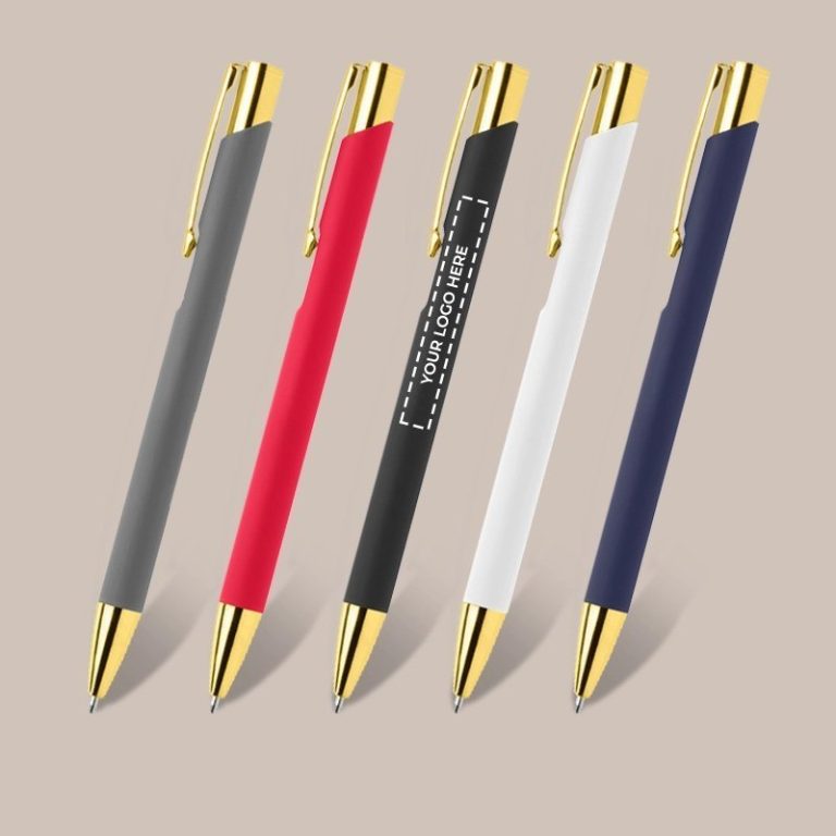Printed Soft Touch Gold Pen