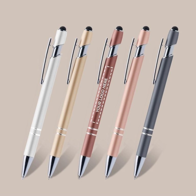 Printed Soft Touch Metallic Stylus Pen