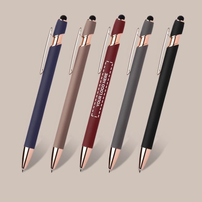 Printed Soft Touch Mirror Laser Stylus Pen